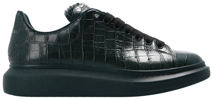 Alexander McQueen Oversized Sneaker Deep Green Croc Embossed