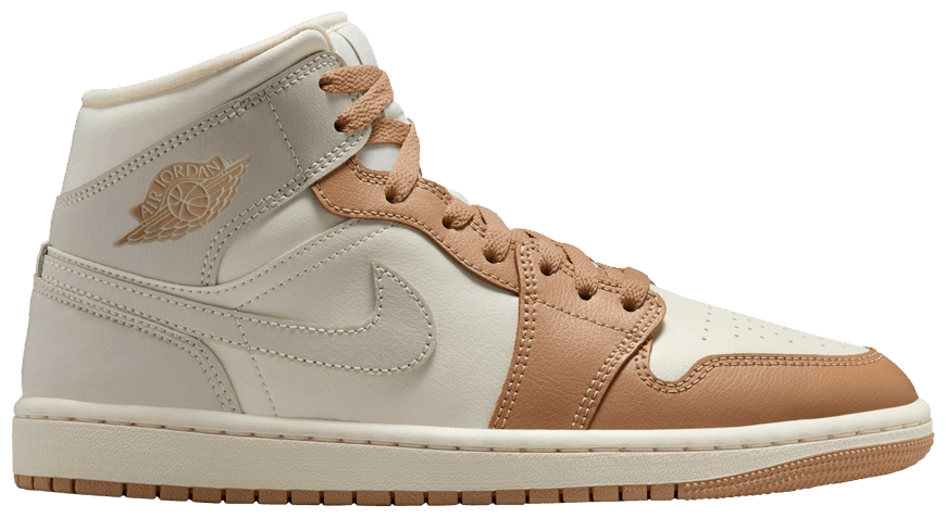 Wmns Air Jordan 1 Mid 'pale Ivory Hemp'