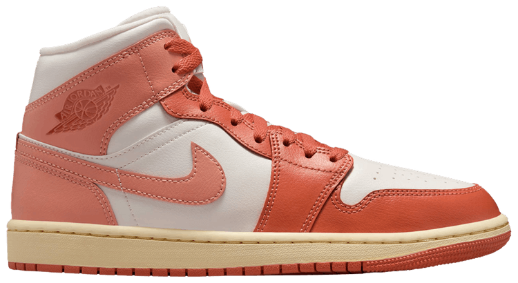 Wmns Air Jordan 1 Mid Sail Madder Root