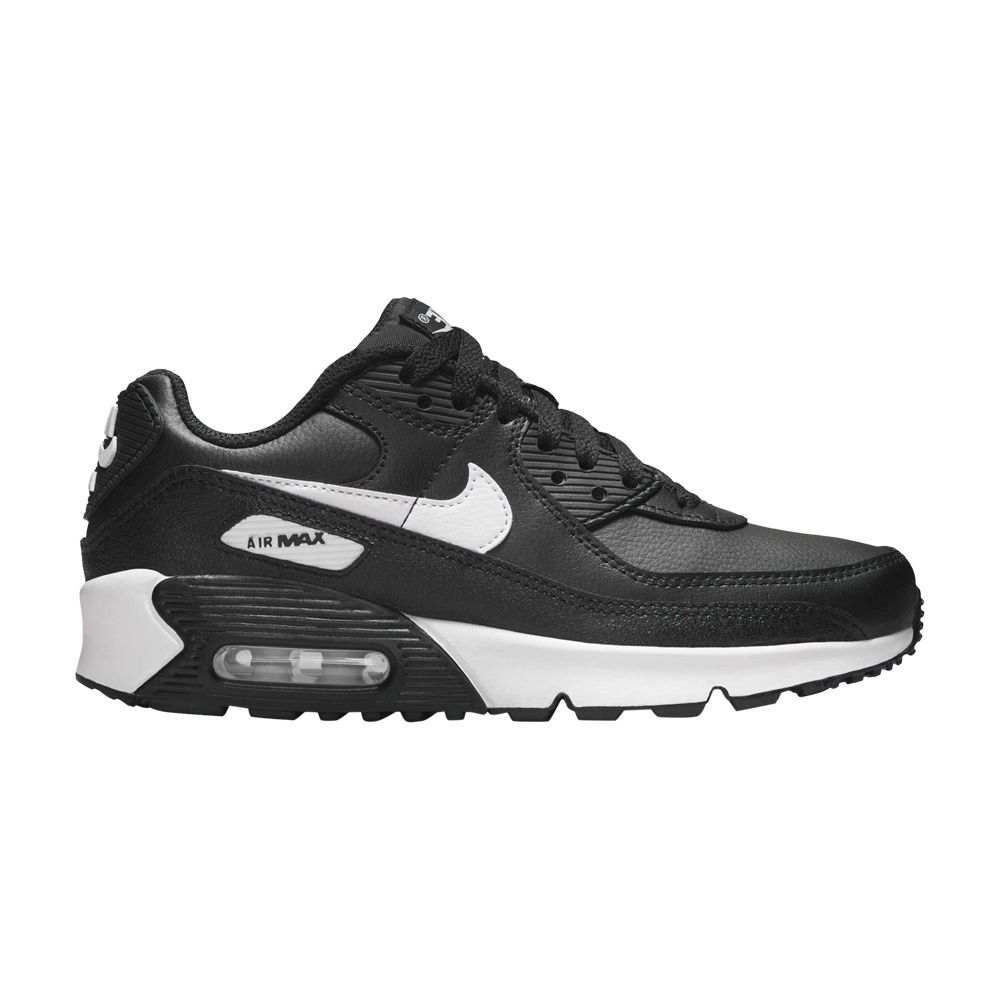 Nike Air Max 90 Leather GS 'Black White' | Kid's Size 4 - CD6864-029