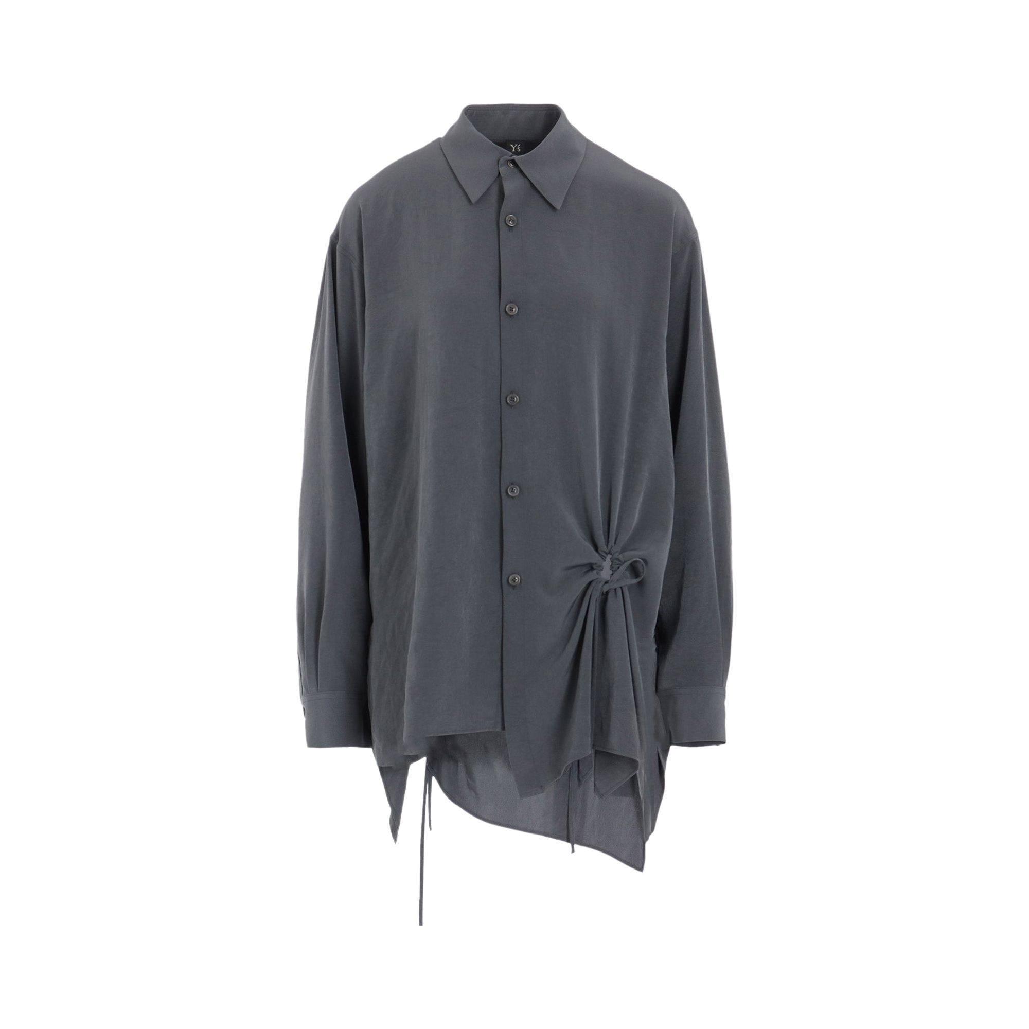 Pre-owned Y's Y-circle Gathered Bl Shirt 'blue Grey' | Women's Size 2