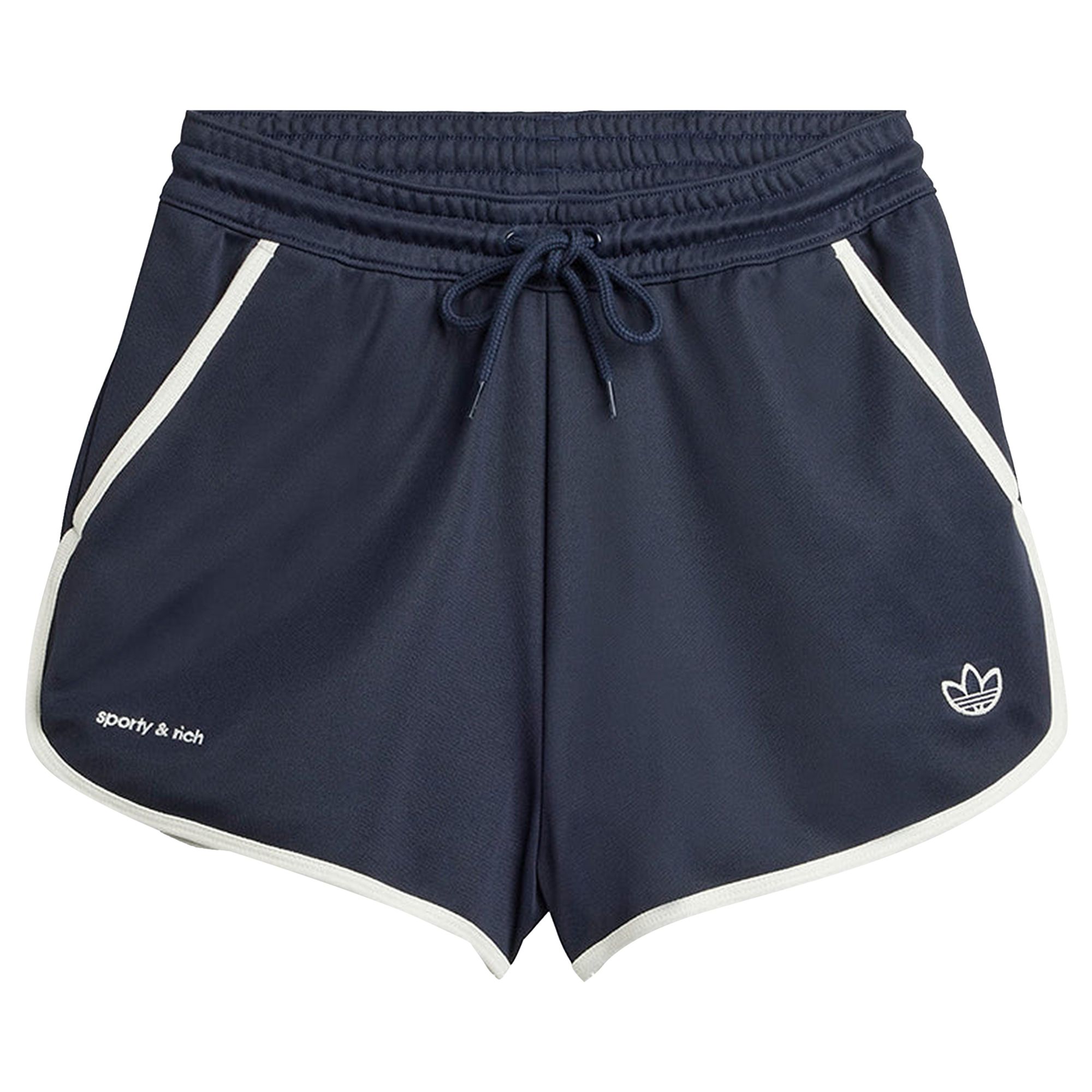 Pre-owned Adidas Originals Adidas X Sporty & Rich Shorts 'night Navy' | Blue | Women's Size Xl