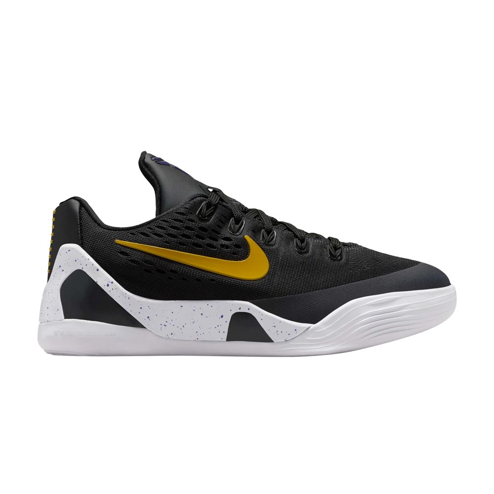 Pre-owned Nike Kobe 9 Em Gs 'lakers Away' | Black | Kid's Size 6