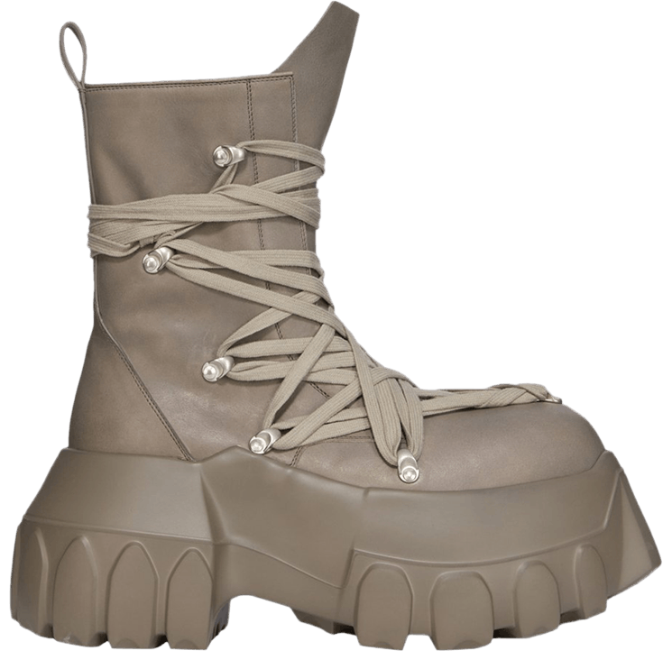 靴 Rick Owens mega tractor Rick Owens SS20 Megalace Tecuatl Tractor Sneaker Boots Black