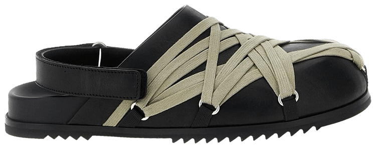 Rick Owens Wmns Megalaced Mule Granola Black