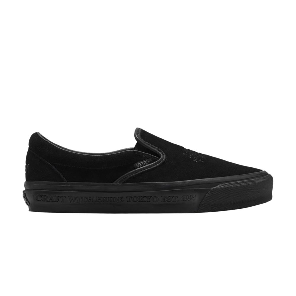 Vans Neighborhood x Classic Slip-On 98 'Black' | Men's Size 9.5 - 00005-10000NXCS9B-BLAC