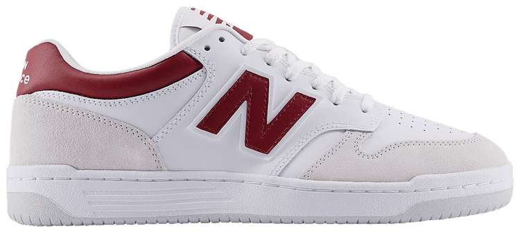 New Balance 480 White Team Red