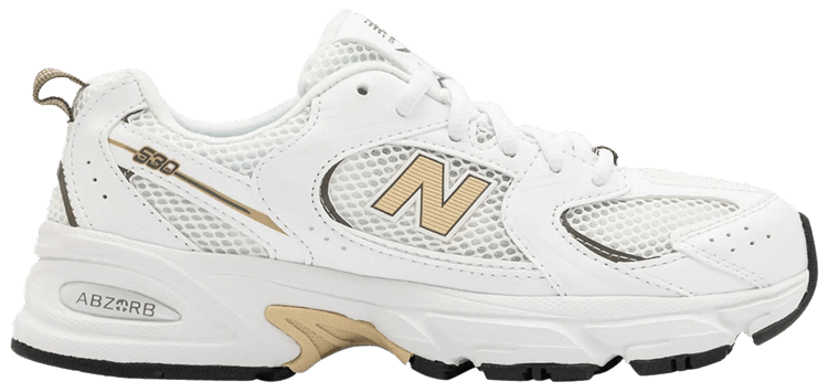 New Balance 530 Big Kid White Sandstone