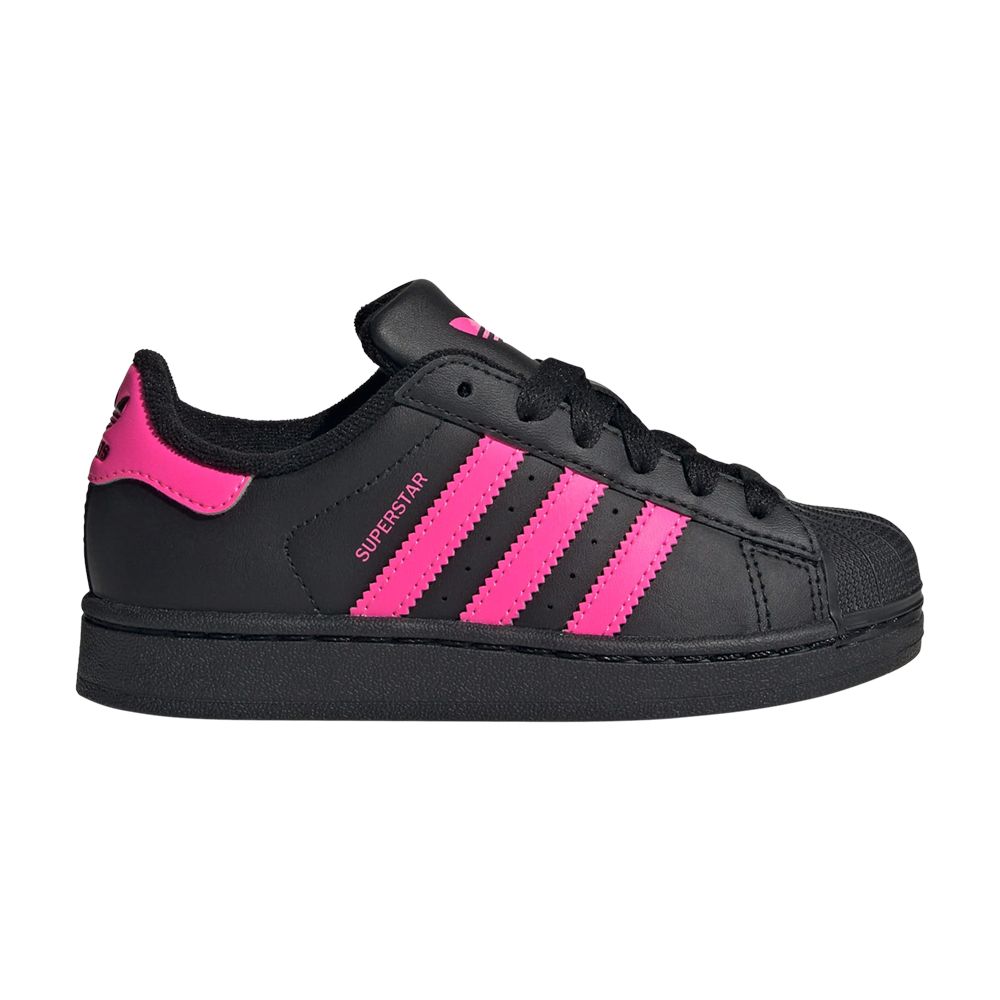 adidas Superstar 2 C 'Black Lucid Pink' | Kid's Size 10.5 - JQ0289