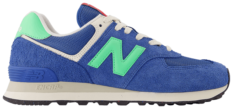 New Balance 574 Blue Agate Lime Leaf