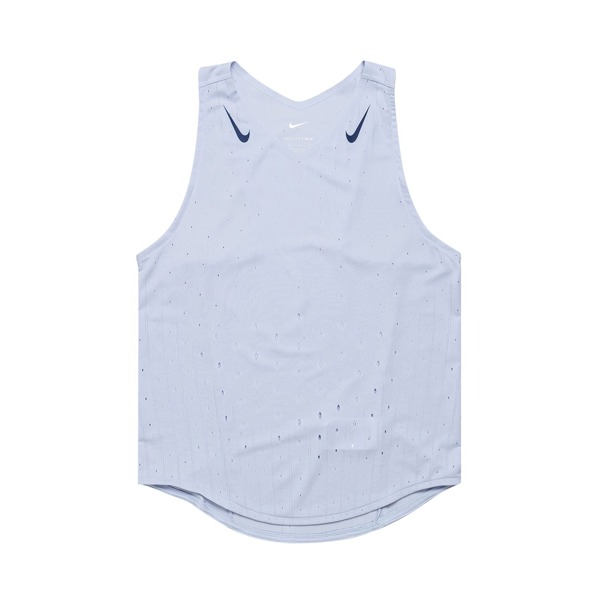 Pre-owned Nike Aeroswift Dri-fit Adv Running Singlet 'ghost/blue Void' | Women's Size L