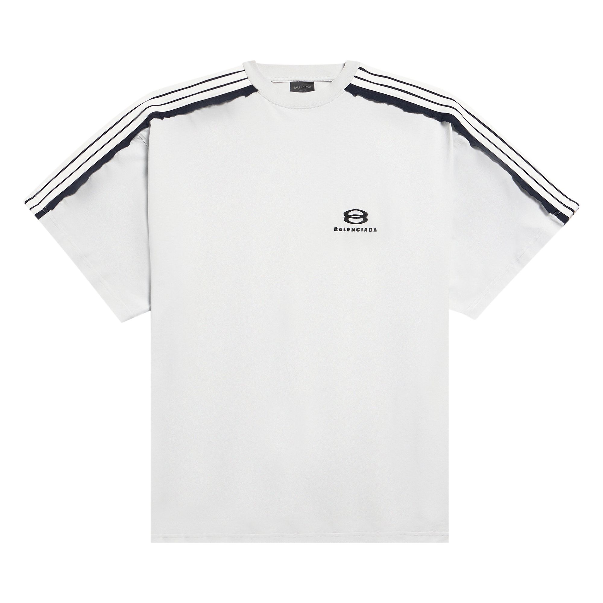 Pre-owned Balenciaga Unity Sports Icon Oversized T-shirt 'dirty White/black' | Men's Size 2