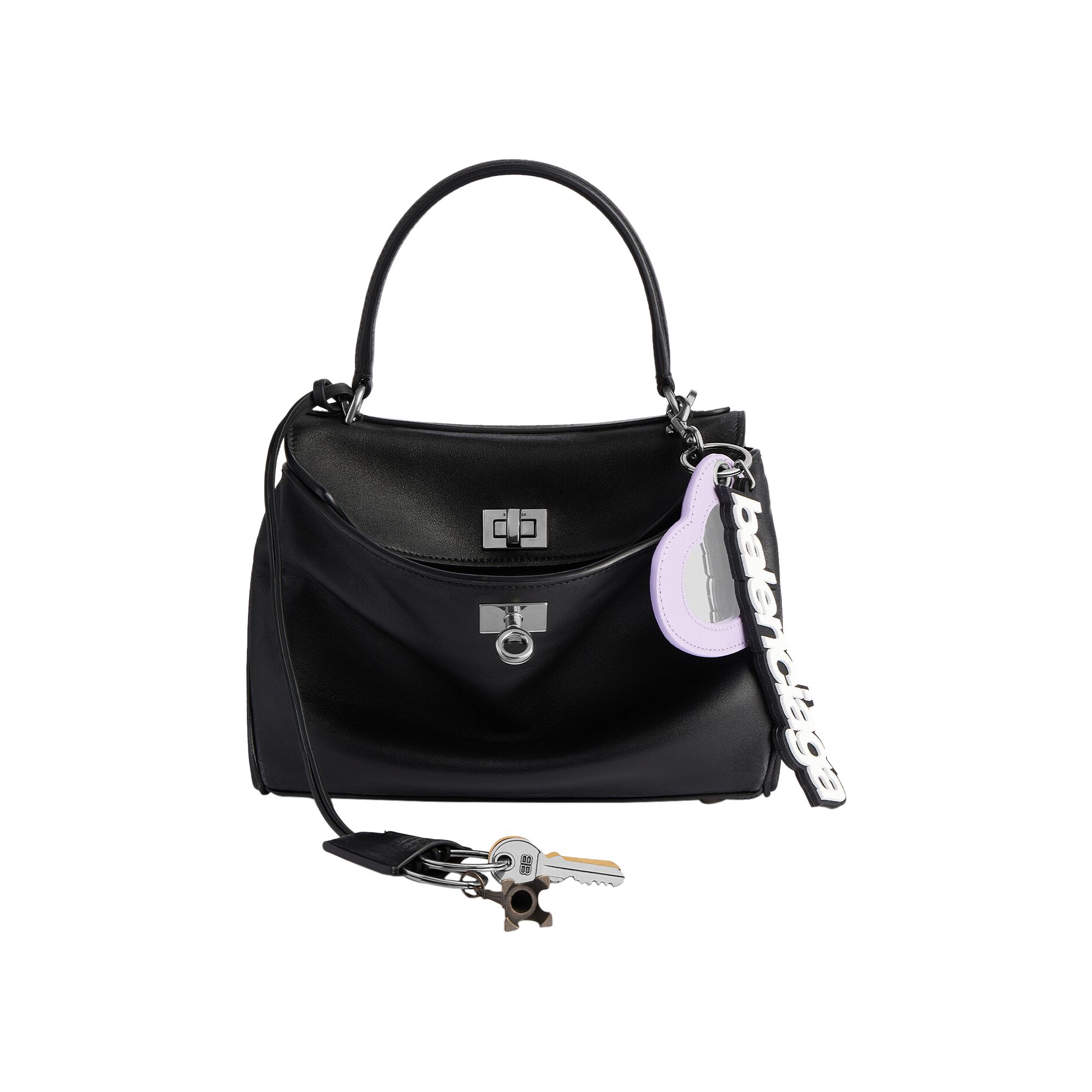 Pre-owned Balenciaga Rodeo Handbag Mini With Charms 'black' | Women's Size Onesize