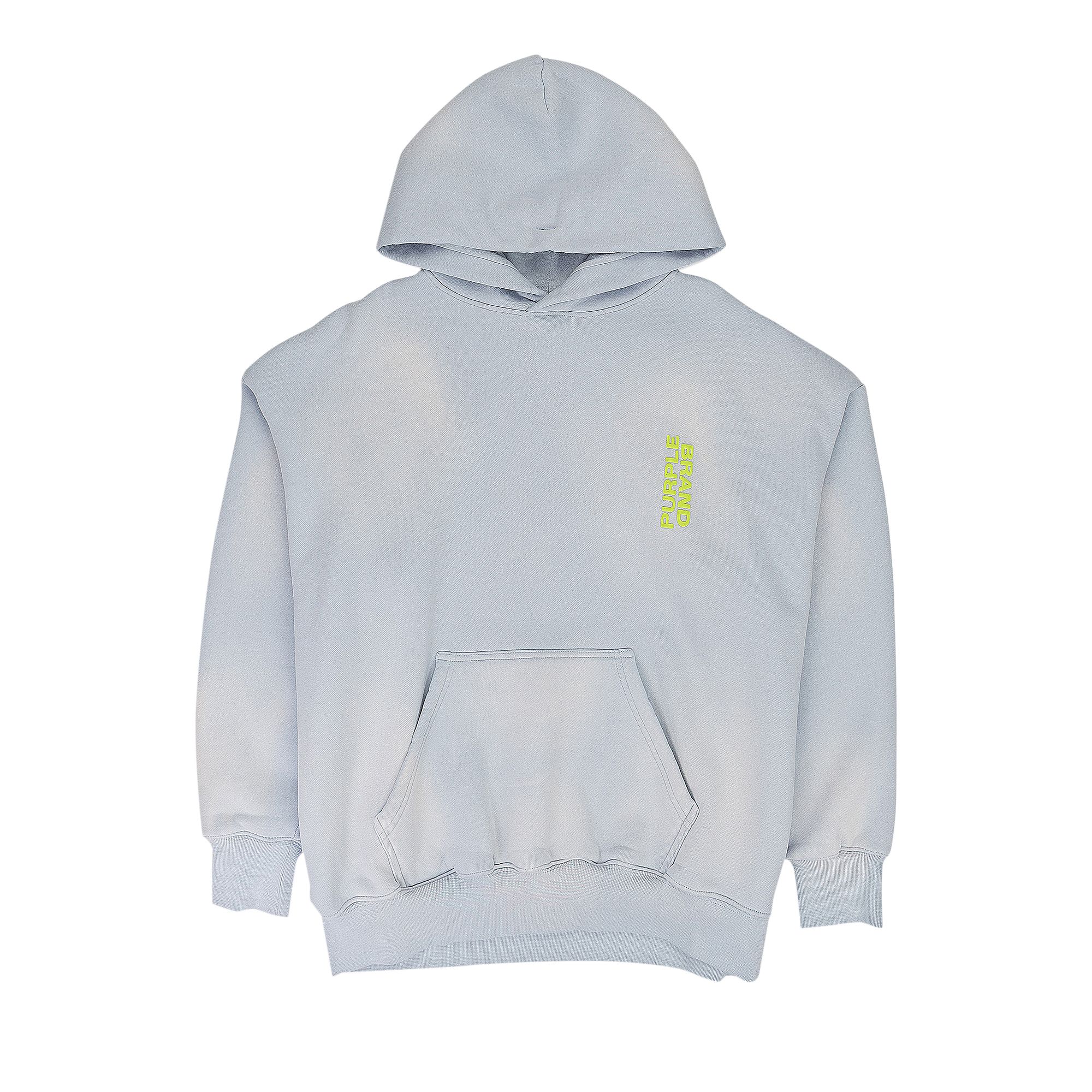 Pre-owned Purple Brand Heavy Dry Fleece Pullover Hoodie 'grey' | Men's Size Xxl