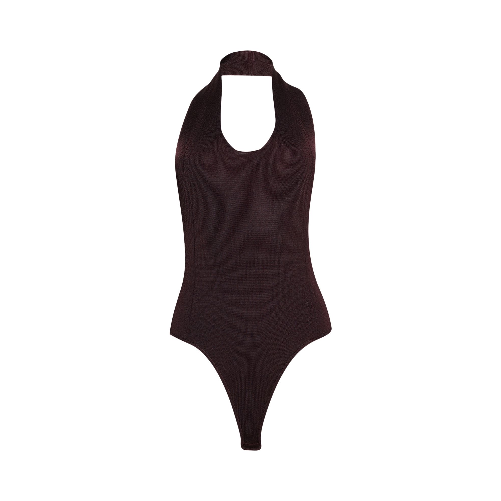 Pre-owned Khaite Toto Bodysuit 'almandine' | Red | Women's Size Xs