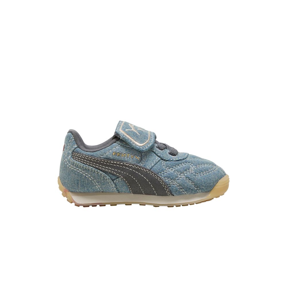 Pre-owned Puma The Smurfs X Fenty X Avanti Ls Stitched Toddler 'slate Sky Denim' | Blue | Infant Size 9
