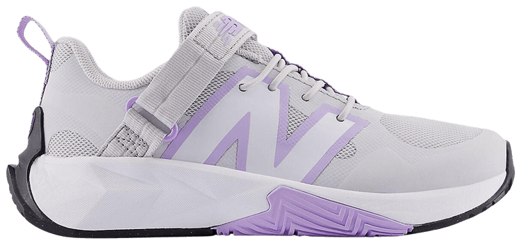 New Balance FuelCell Play Bungee Lace Top Strap Little Kid Grey Matter Lilac Glo