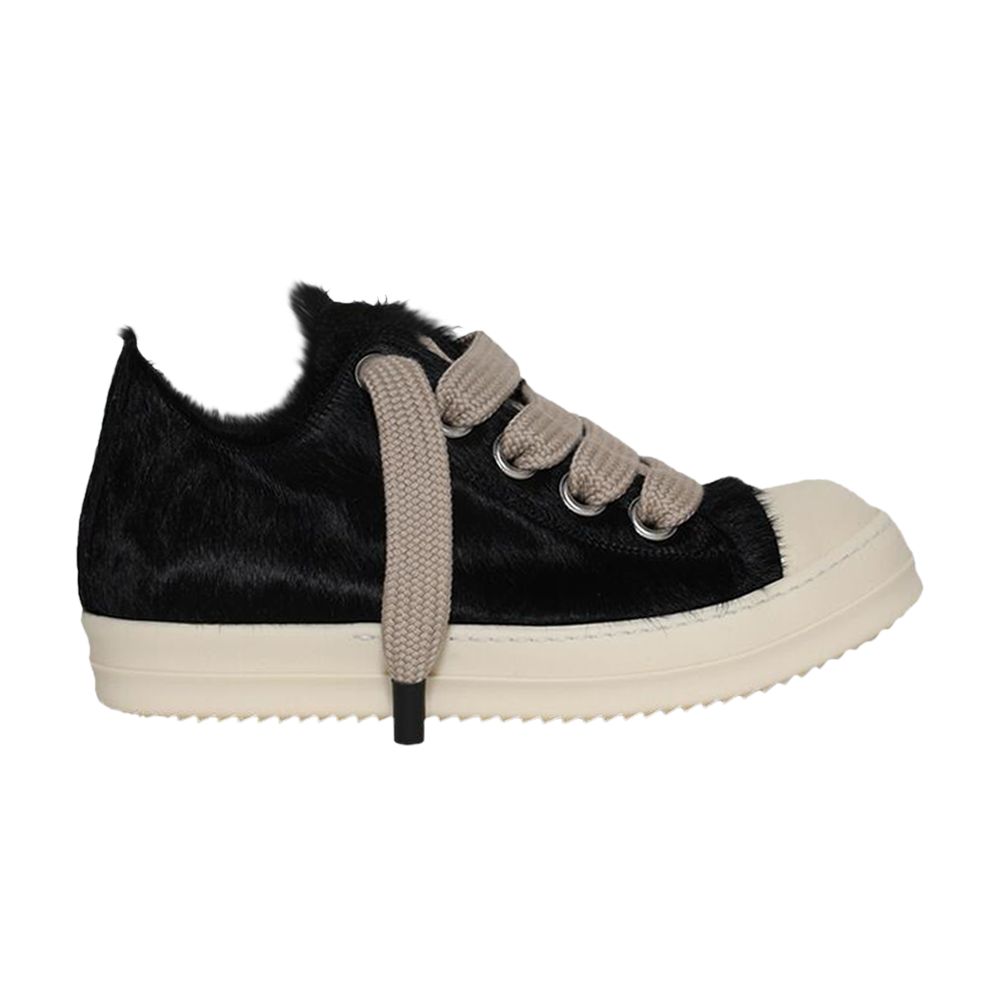 Pre-owned Rick Owens Concordians Jumbo Laced Low 'black Fur' | Men's Size 42