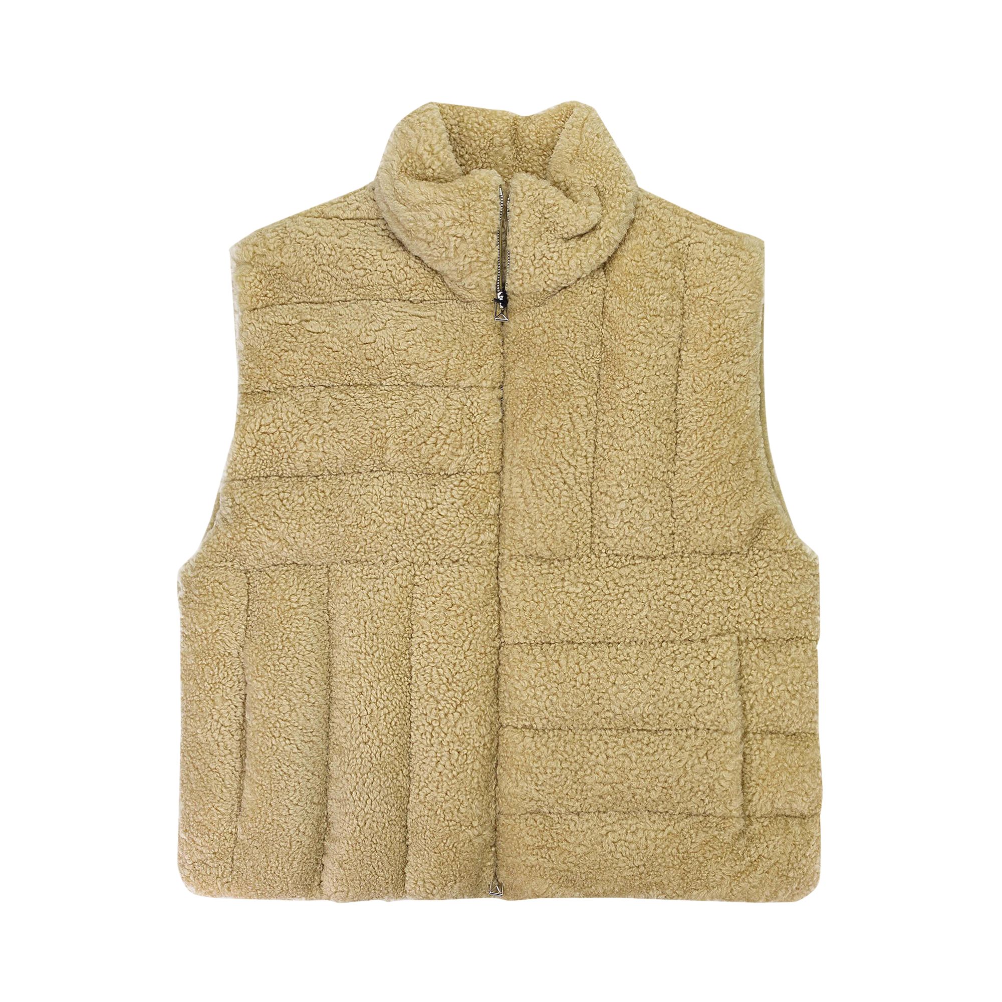 Pre-owned Bottega Veneta Shearling Vest 'beige' | Tan | Men's Size Xxl In Brown