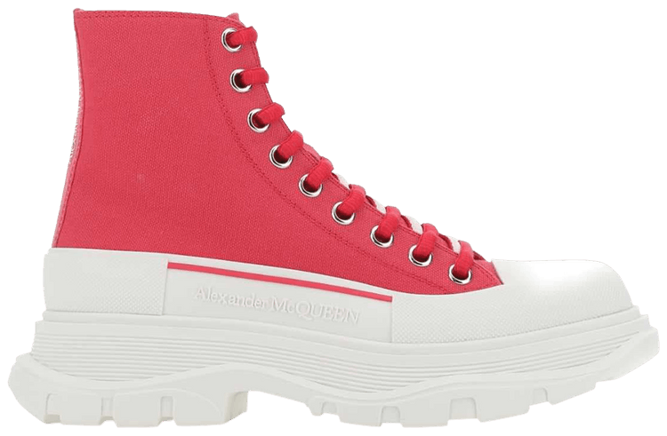 スニーカー Alexander Mcqueen Fuchsia canvas Tread Slick sneakers Buy Alexander McQueen Wmns Tread Slick Boots 'Fuchsia