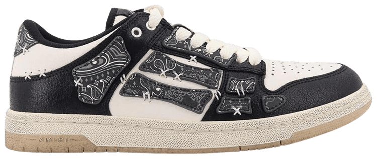 Amiri Skel Top Low Bandana   Black White