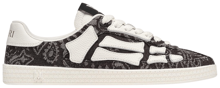 Amiri Wmns Pacific Bones   Black Bandana Denim