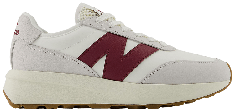 New Balance 370 Sea Salt Classic Crimson