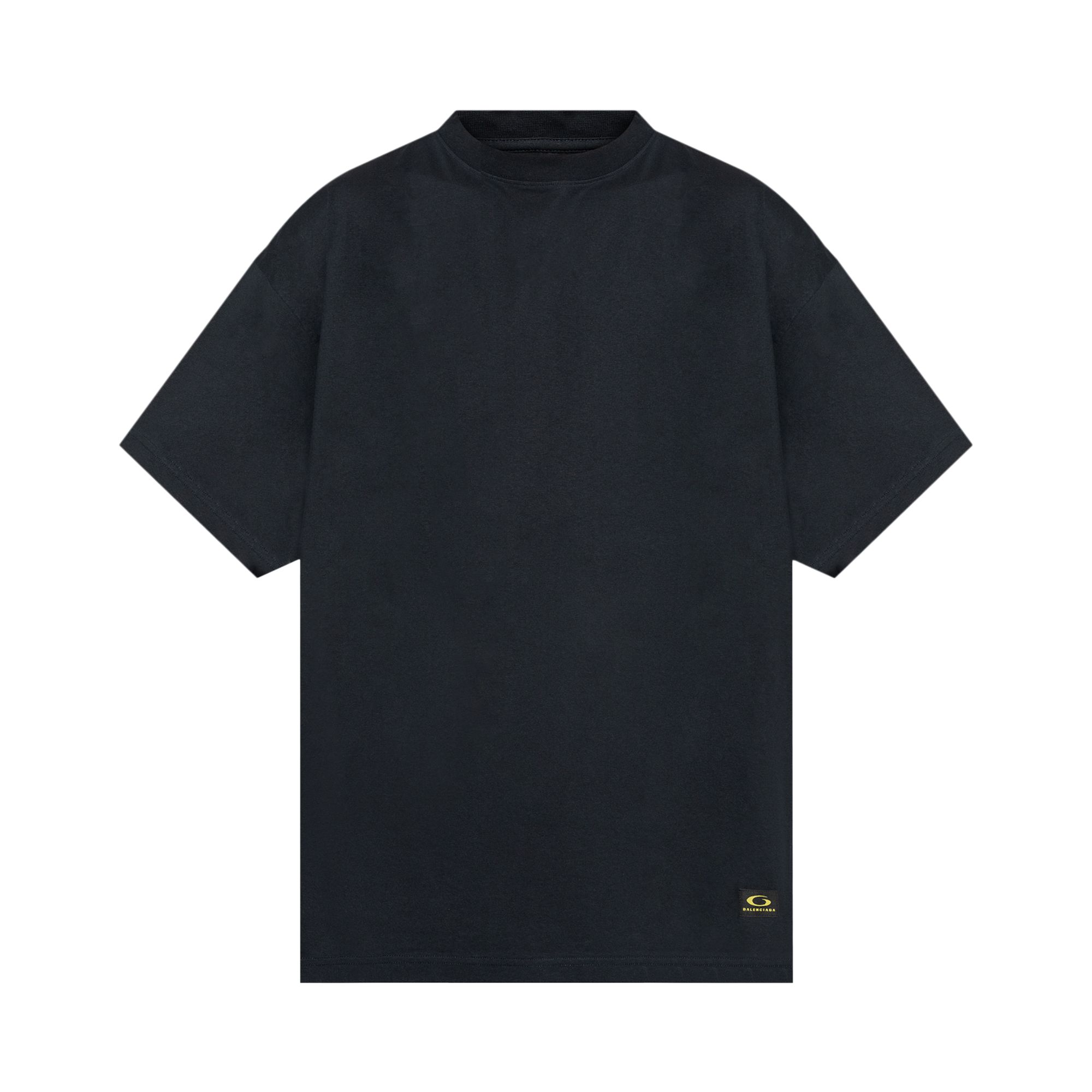 Pre-owned Balenciaga Label Oversized T-shirt 'faded Black' | Men's Size 1