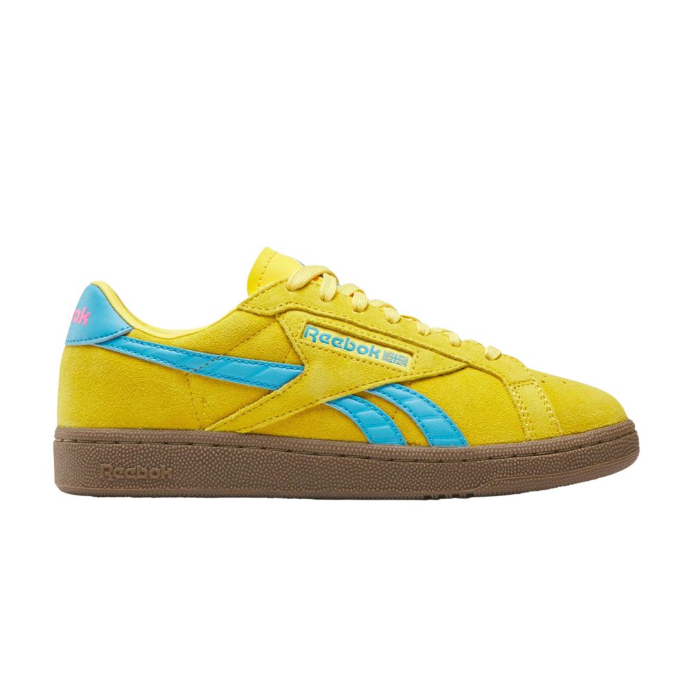 Pre-owned Reebok Wmns Club C Grounds Uk 'golden Haze Future Cyan' | Yellow | Women's Size 8.5