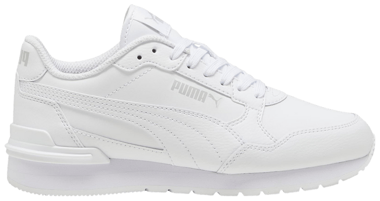 Puma ST Runner v4 Leather Big Kid White Cool Light Grey