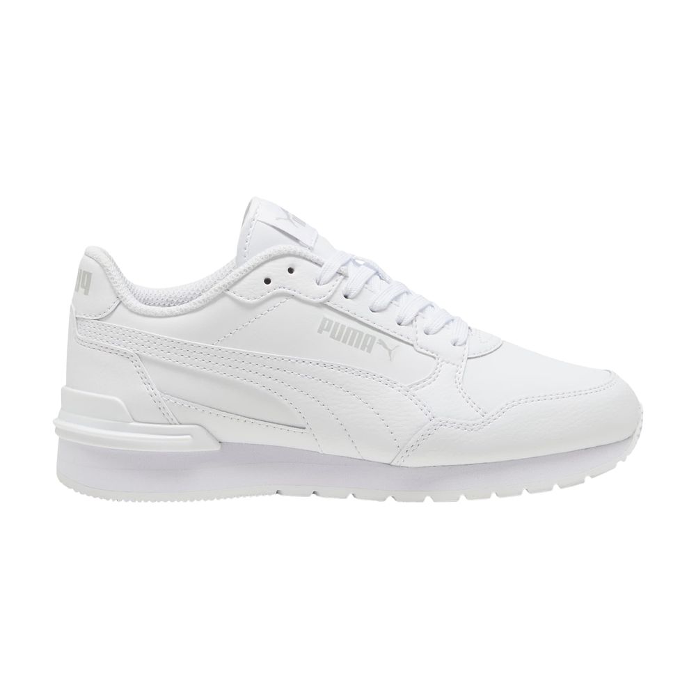 Puma ST Runner v4 Leather Big Kid 'White Cool Light Grey' | Kid's Size 6.5 - 399736-02