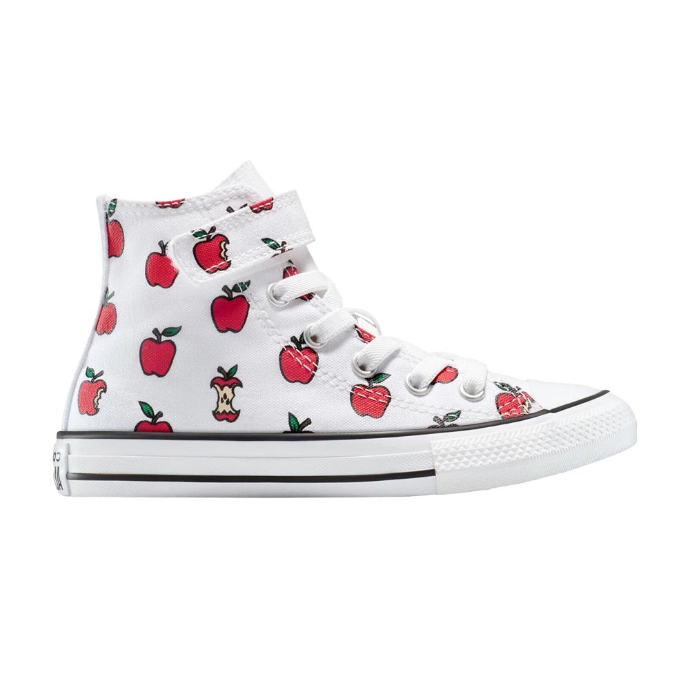 Pre-owned Converse Chuck Taylor All Star Easyon High Ps 'allover Apples' | White | Kid's Size 13