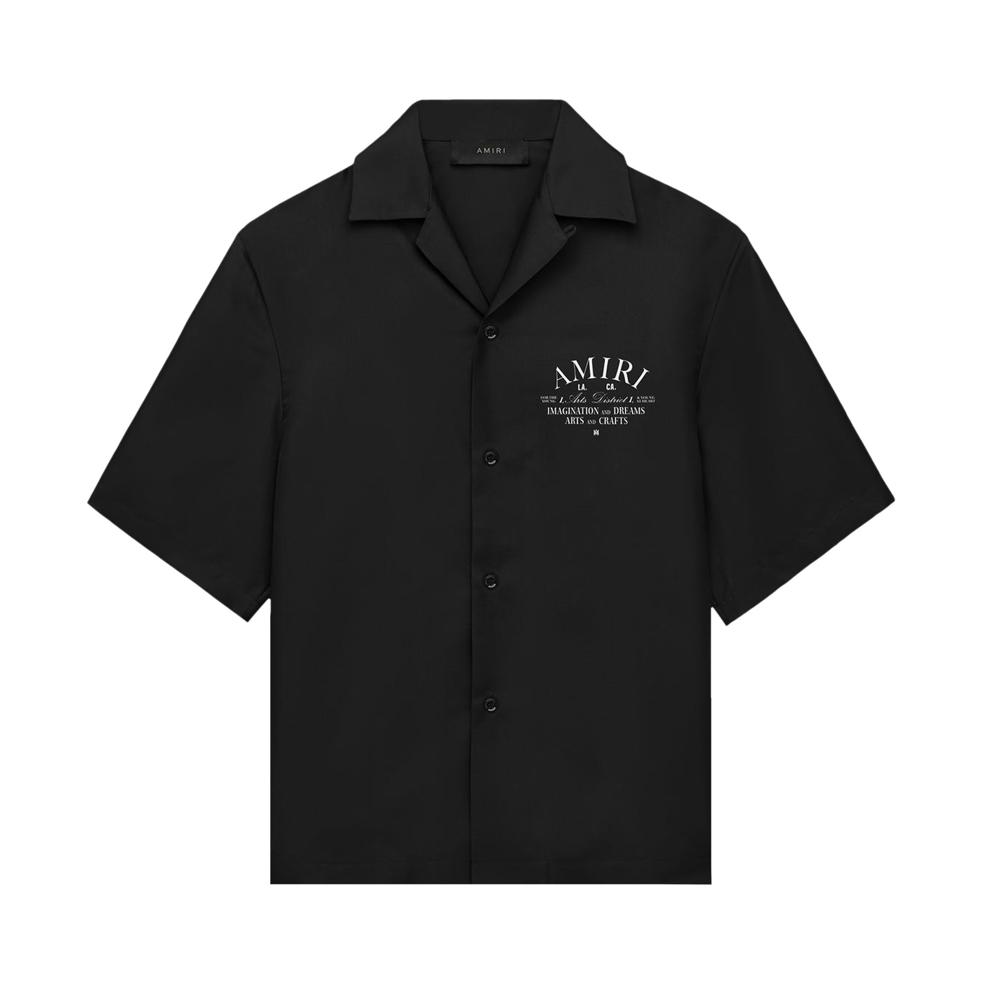 Pre-owned Amiri Arts District Bowling Shirt 'black' | Men's Size L
