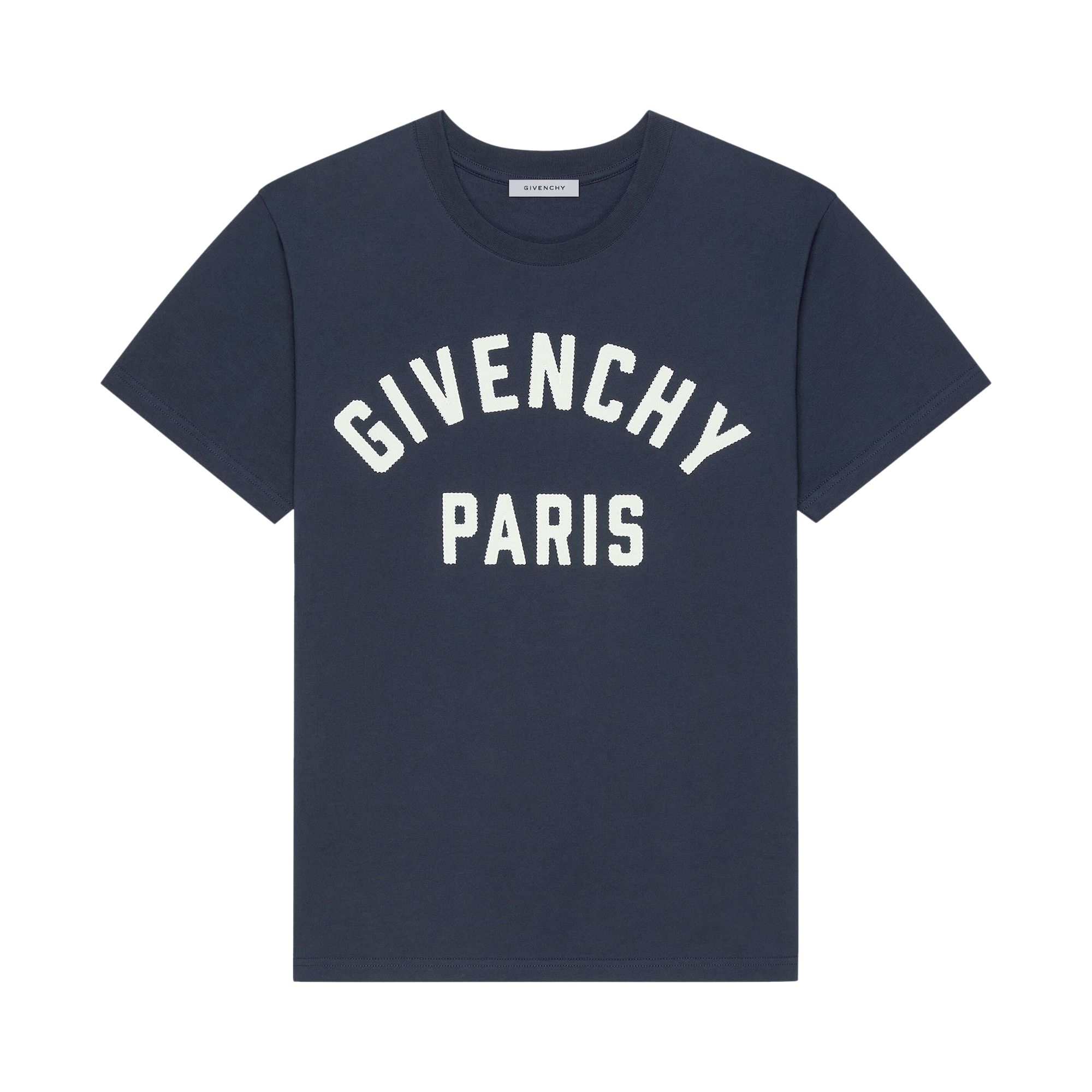 Pre-owned Givenchy Paris T-shirt 'navy/white' | Blue | Men's Size Xxl