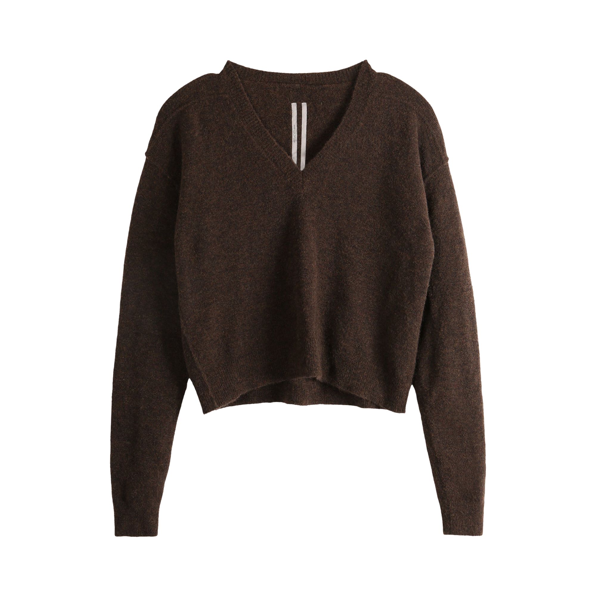 Pre-owned Rick Owens Knit V Neck Pullover Sweater 'brown' | Women's Size M
