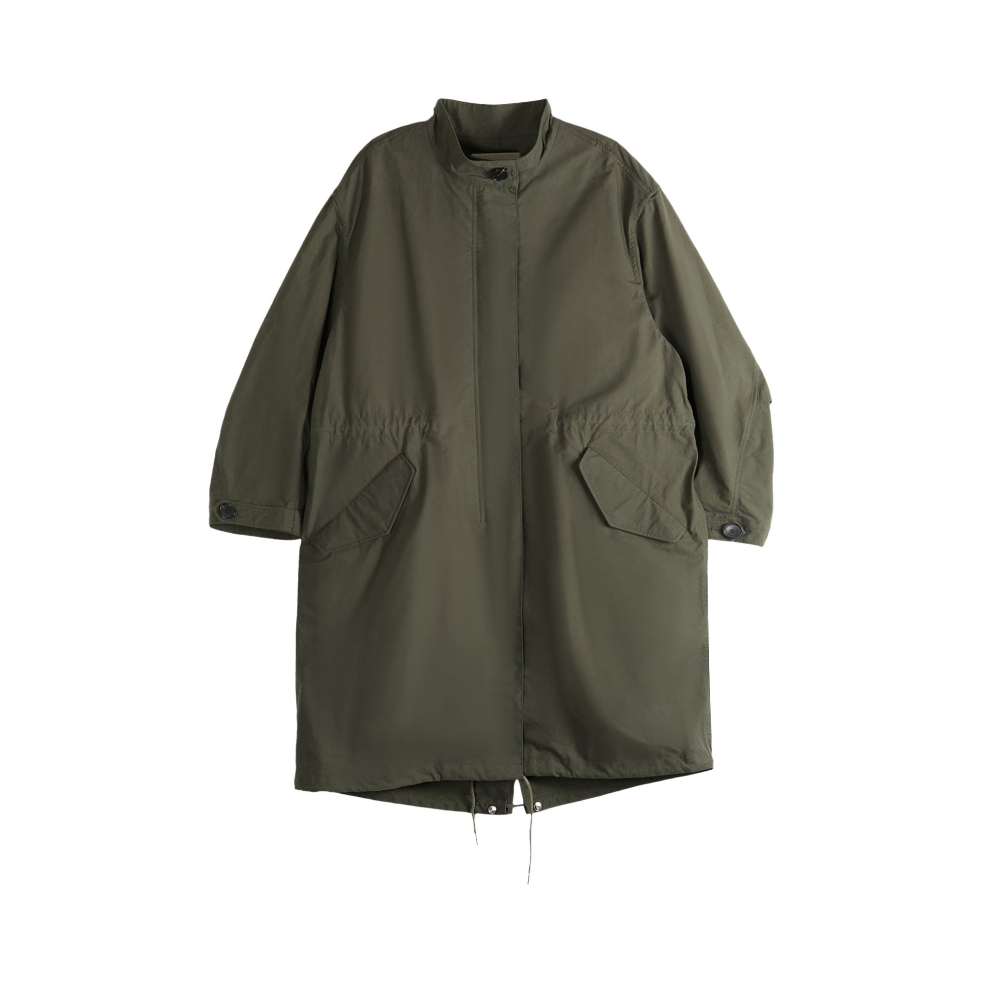 Pre-owned Givenchy Long Oversized Parka Coat 'khaki' | Green | Women's Size 36