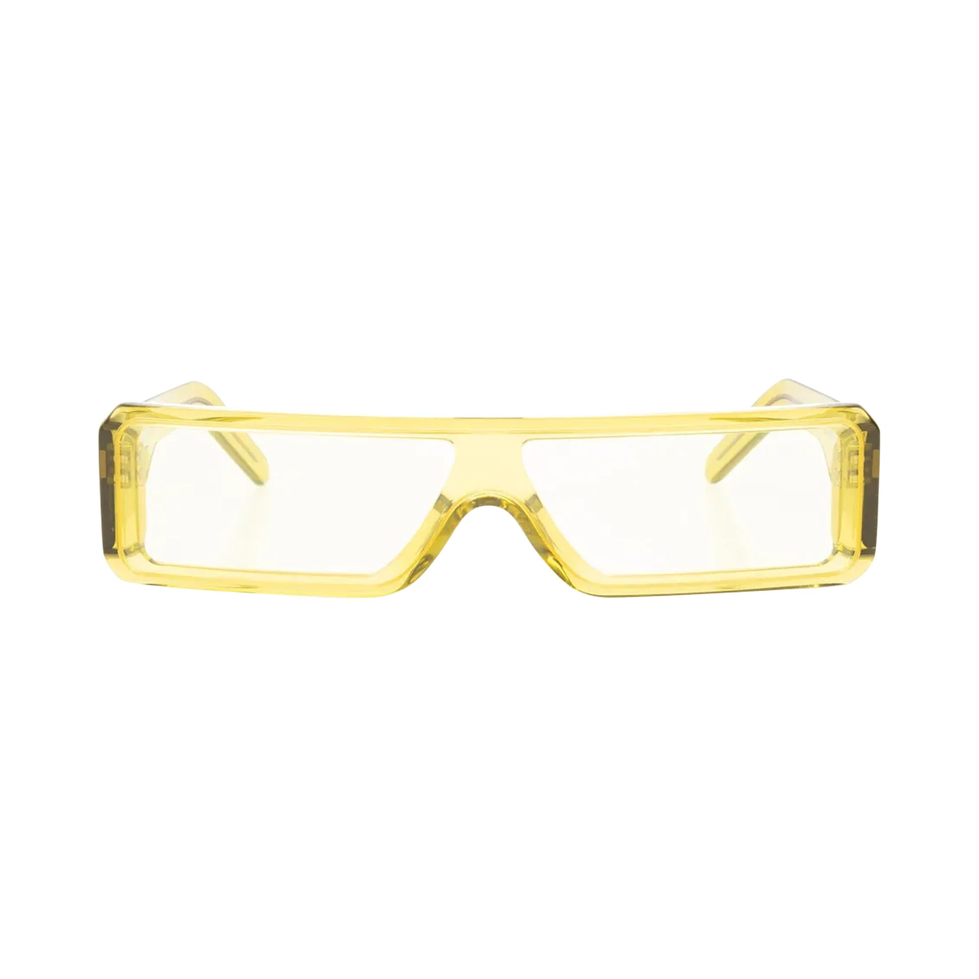 Pre-owned Rick Owens Gethshades Sunglasses 'acid' | Yellow | Men's Size Onesize