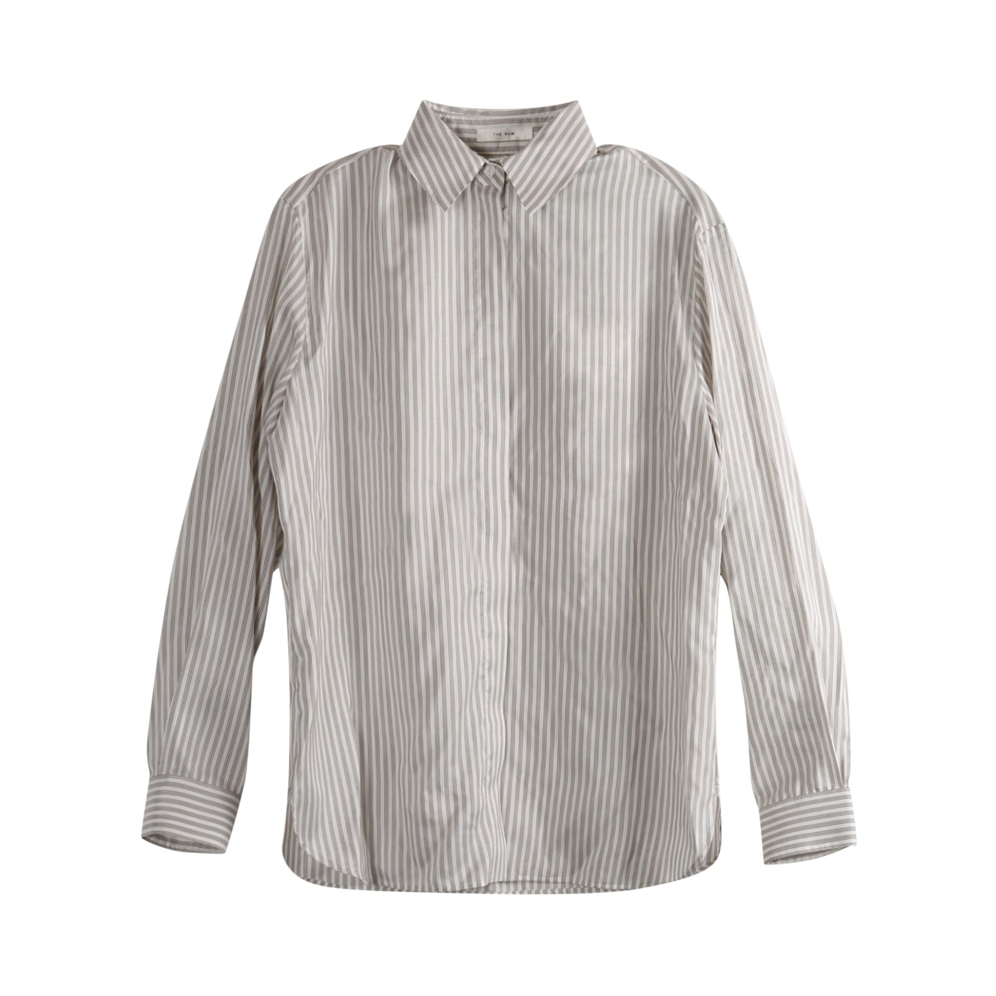 Pre-owned The Row Vanda Shirt 'white/grey' | Women's Size 4