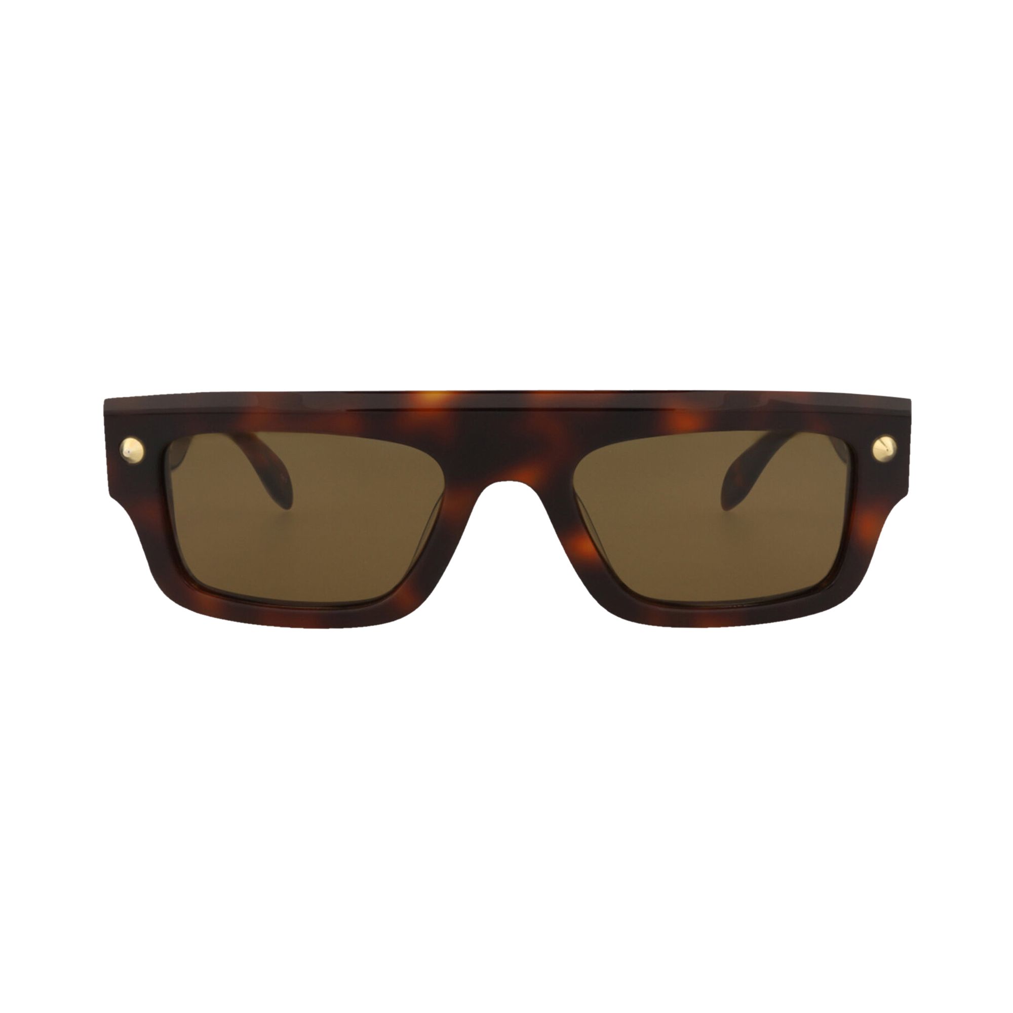 Pre-owned Alexander Mcqueen Square Sunglasses 'havana/brown' | Men's Size Onesize