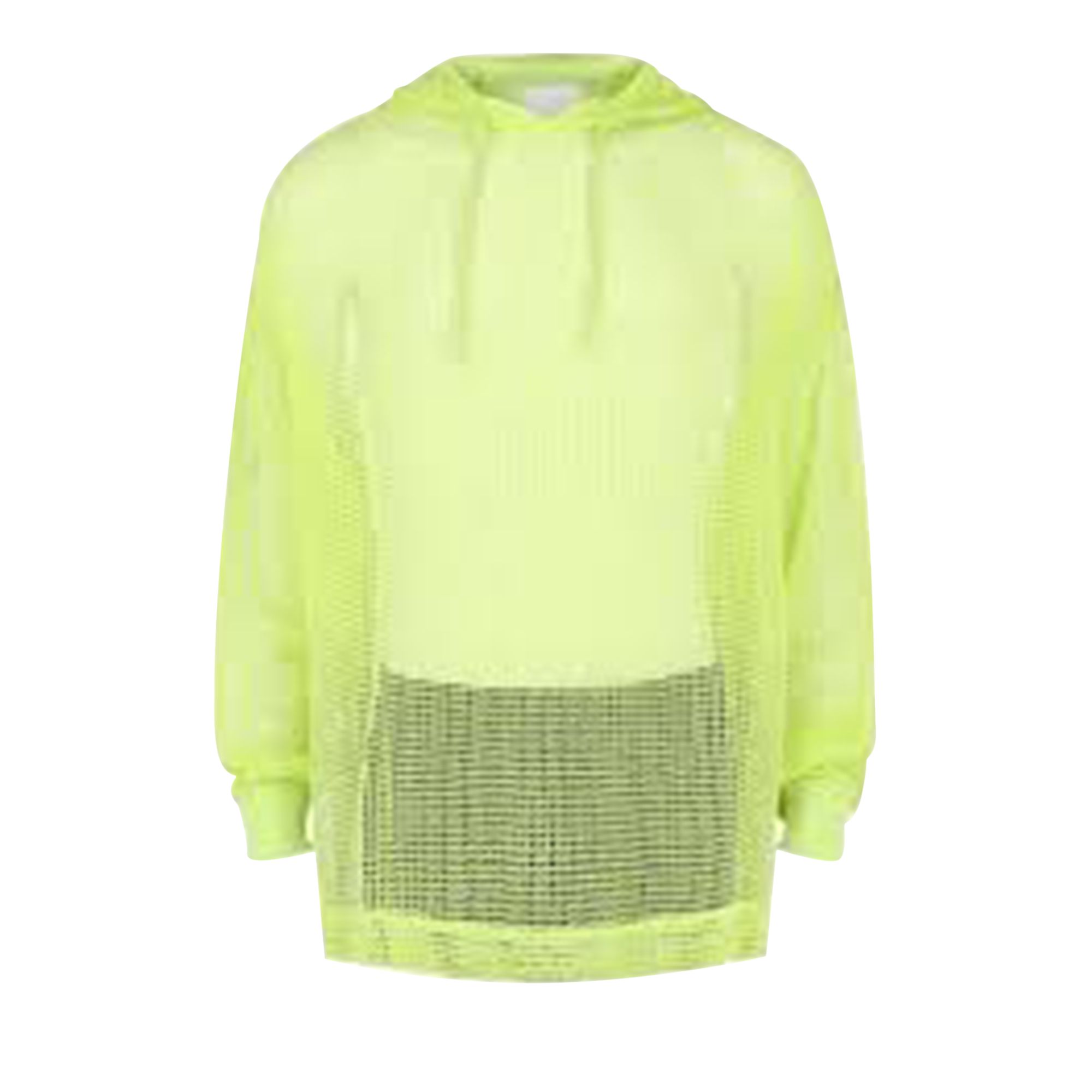 Pre-owned Givenchy Hooded Mesh Long-sleeve T-shirt 'fluo Yellow' | Men's Size L