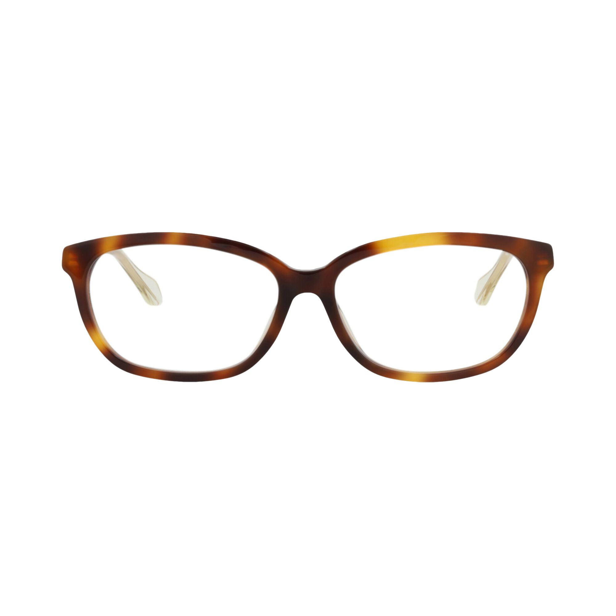 Pre-owned Gucci Square Optical Glasses 'havana/crystal/transparent' | Brown | Women's Size Onesize