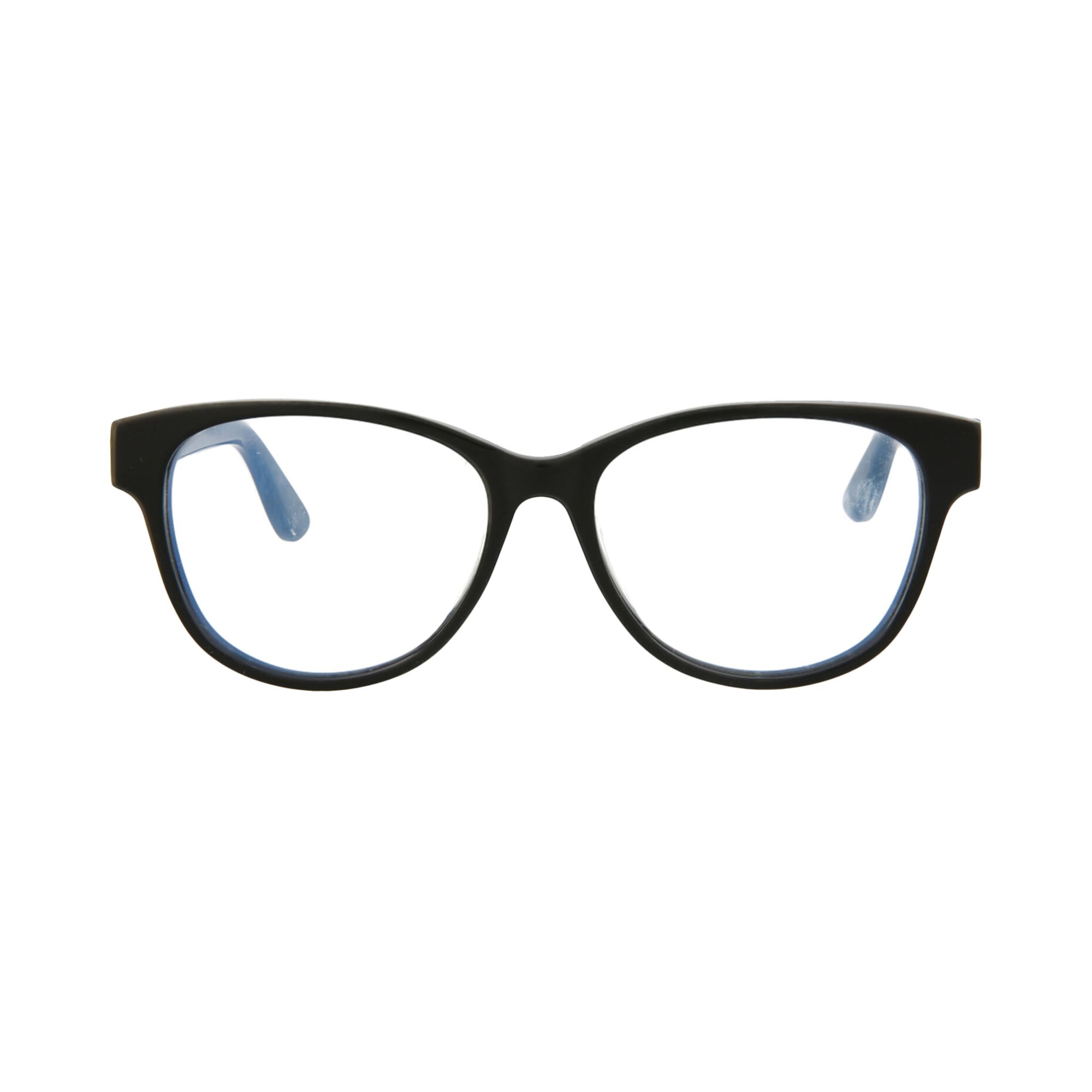 Pre-owned Saint Laurent Round Optical Glasses 'black/transparent' | Men's Size Onesize