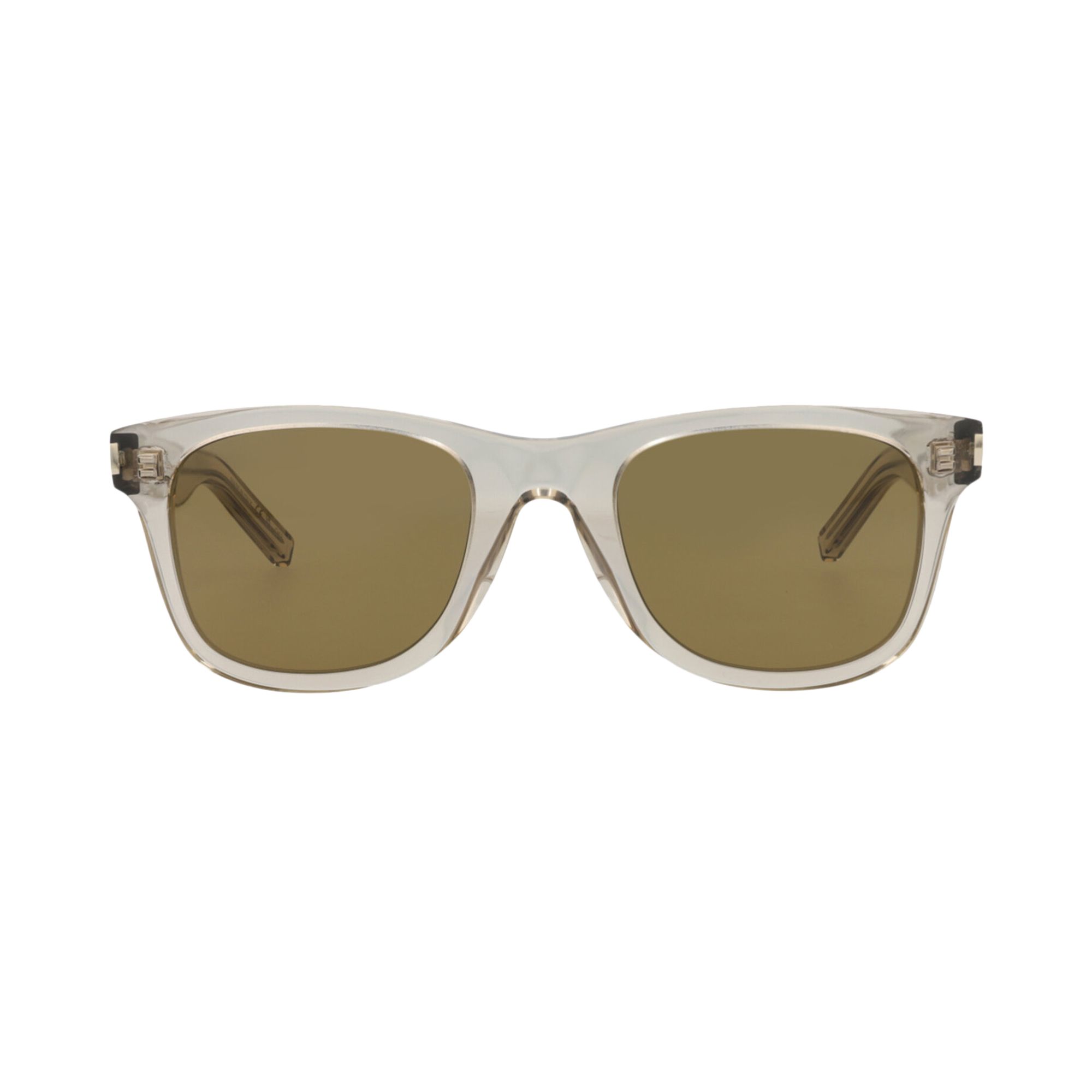 Pre-owned Saint Laurent Square Sunglasses 'beige/brown' | Tan | Men's Size Onesize
