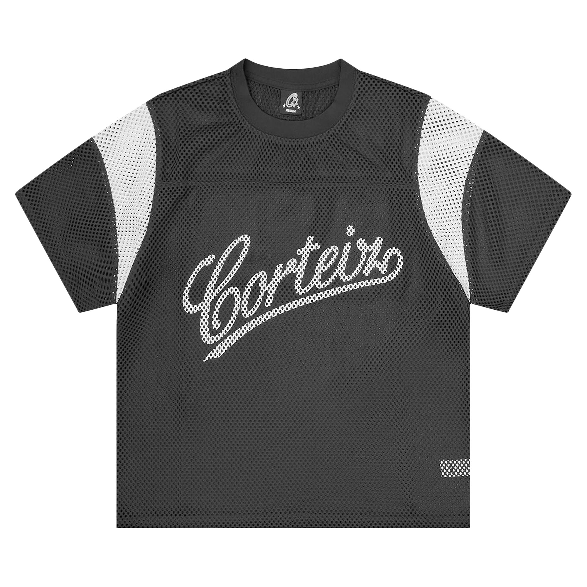 Pre-owned Corteiz Open Mesh Panel Jersey 'black/white' | Men's Size Xxl