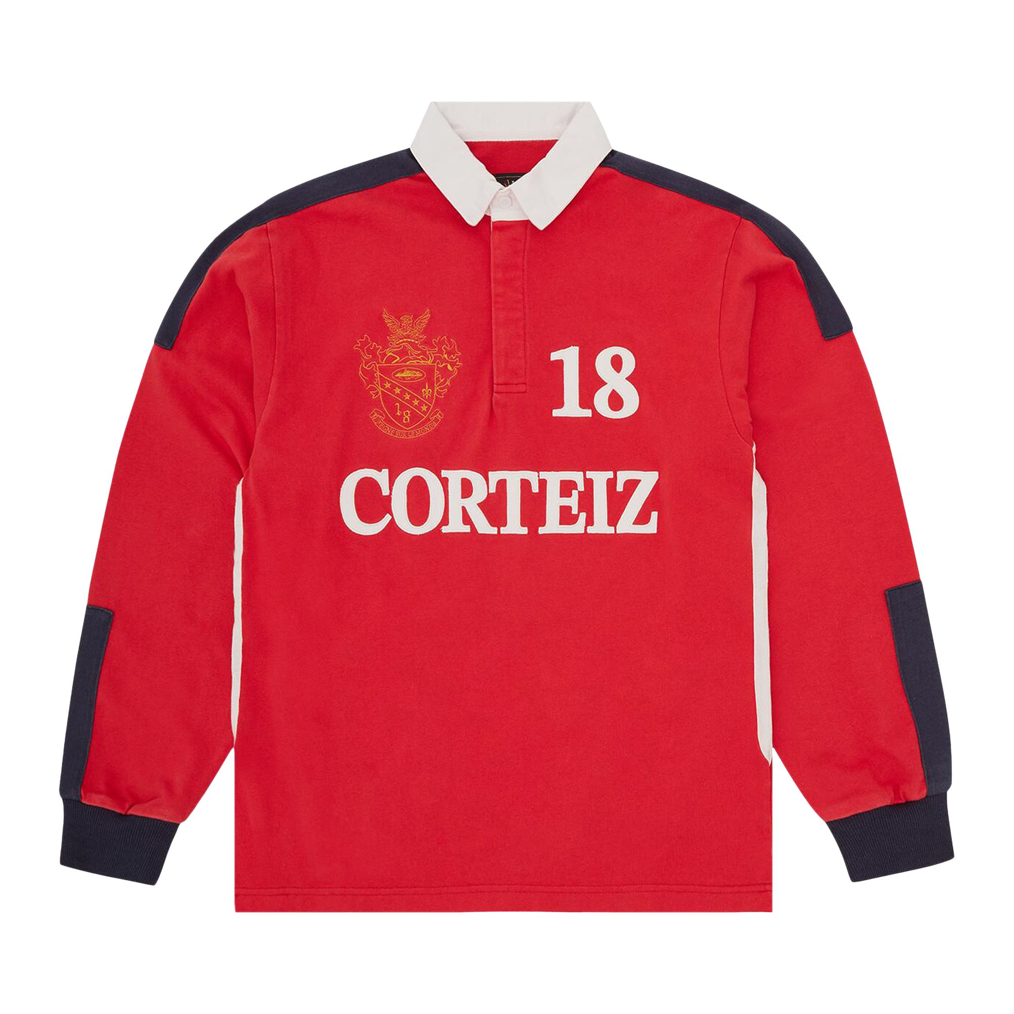 Pre-owned Corteiz Paneled Rugby 'red' | Men's Size S