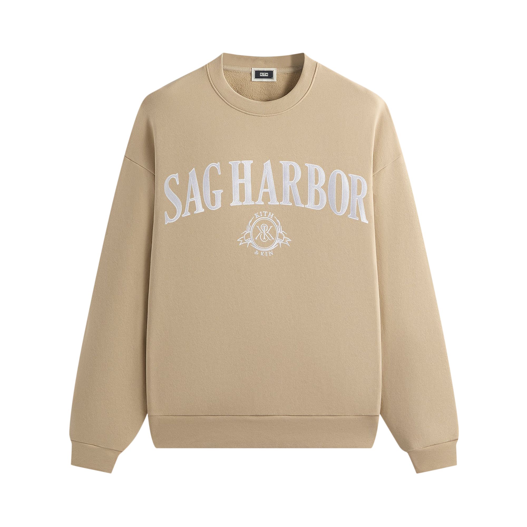Pre-owned Kith Sag Harbor Crewneck 'canvas' | Tan | Men's Size Xl In Brown