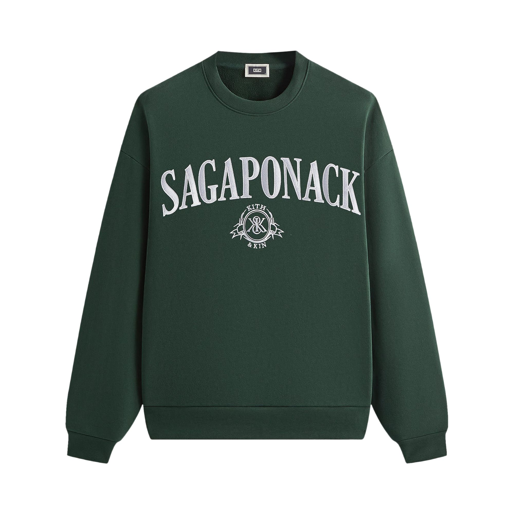 Pre-owned Kith Sagaponack Nelson Crewneck 'stadium' | Green | Men's Size Xl