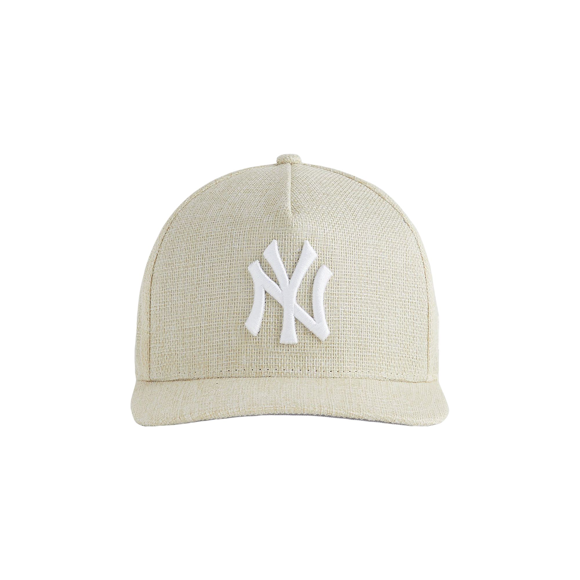 Pre-owned Kith X New Era For The New York Yankees Raffia 9fifty Snapback 'zephyr' | White | Men's Size Onesize
