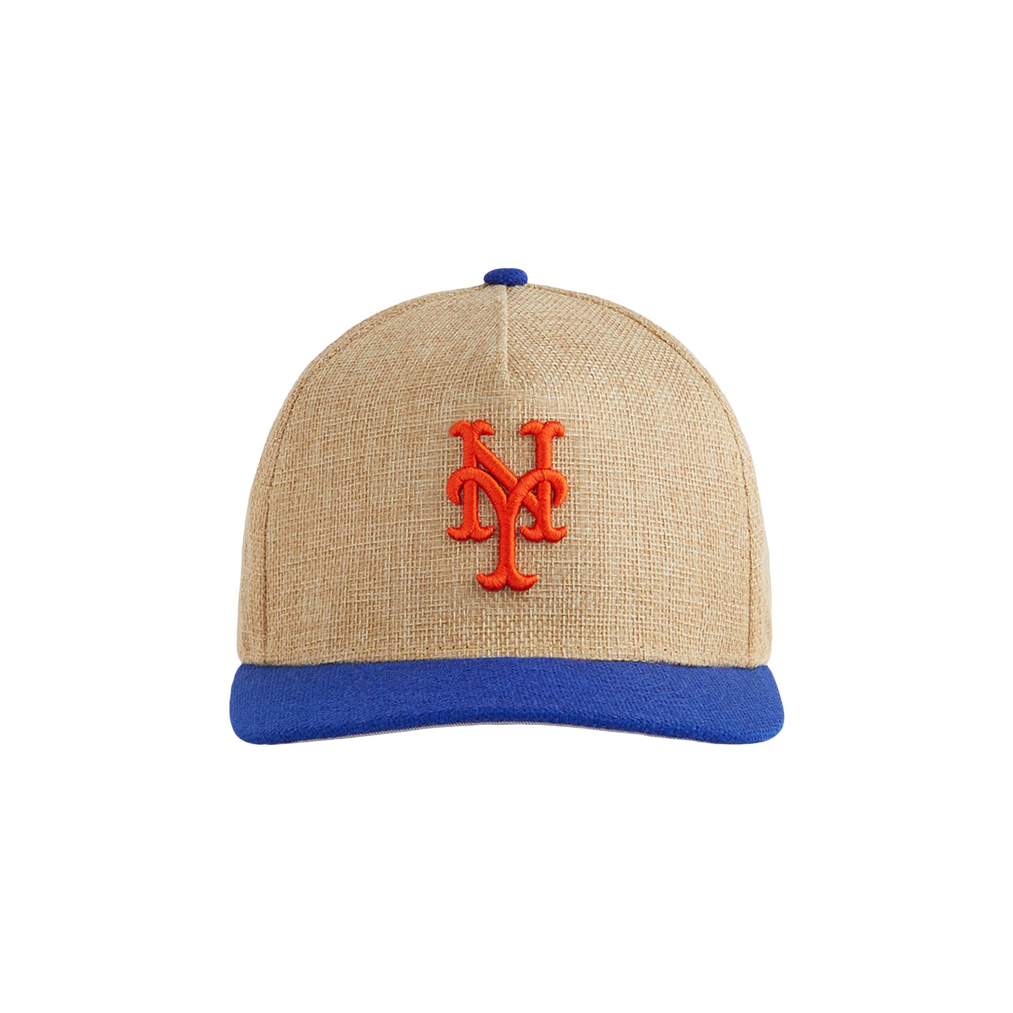 Pre-owned Kith X New Era For The New York Mets Raffia 49forty Snapback 'natural' | Cream | Men's Size Onesize In White