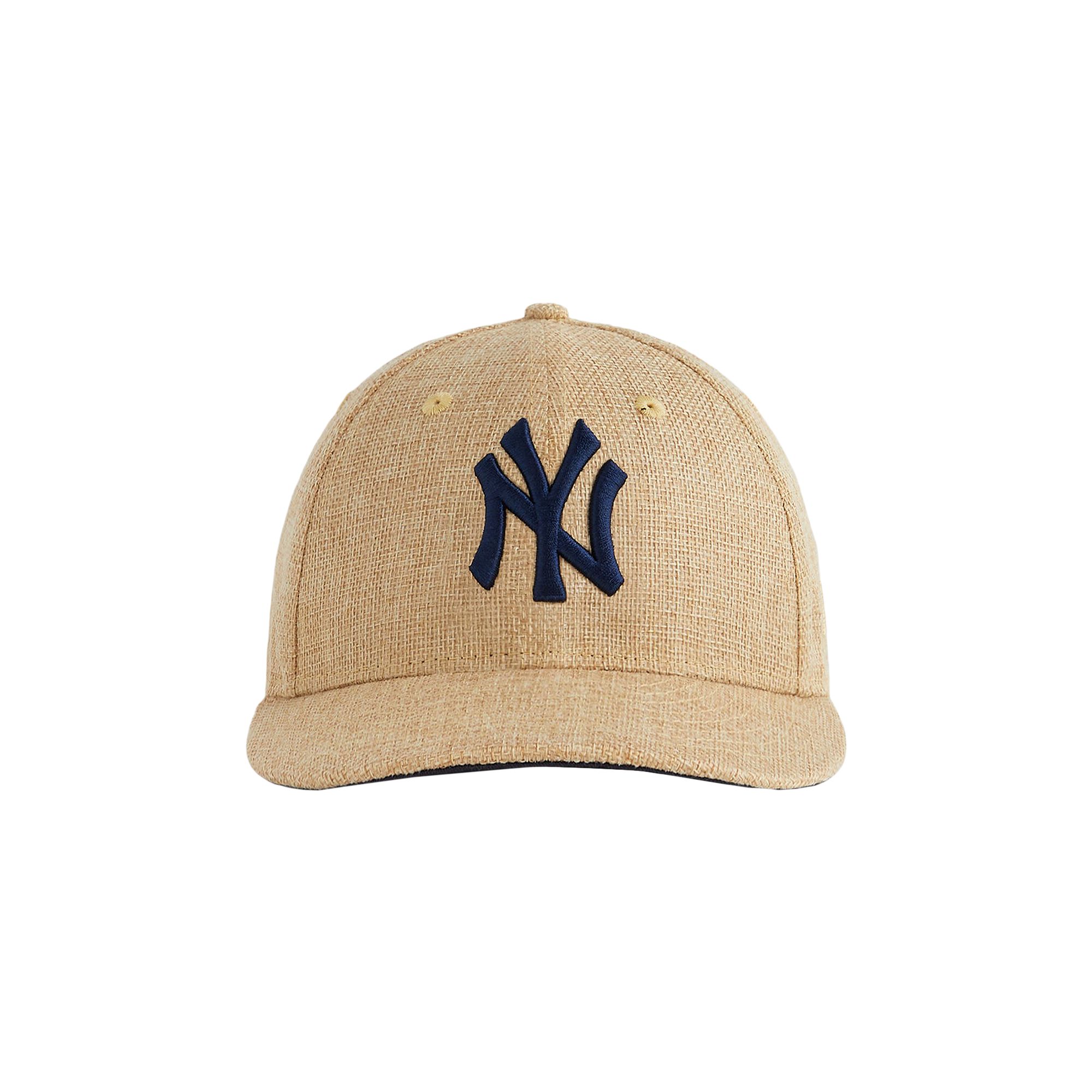 Pre-owned Kith X New Era For The New York Yankees Raffia Low Profile 59fifty Fitted 'natural' | Cream | Men's  In White
